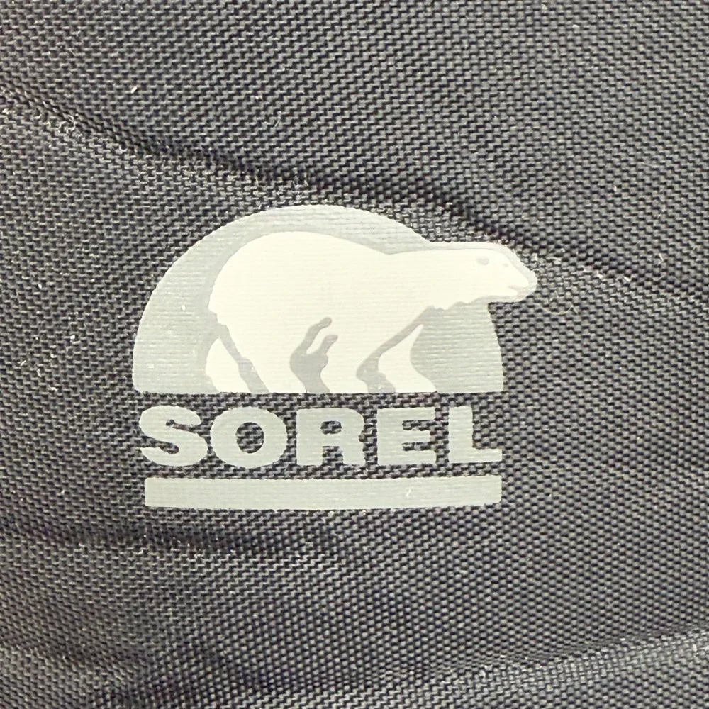 Sorel Snow Commander Youth Kids Boots Size 6 Black Duck Nylon Insulated Snow